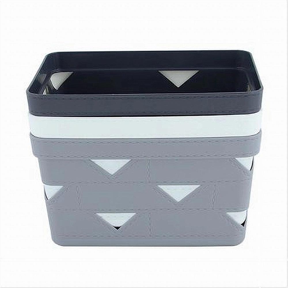 Trade Shop - Cesto Cestino Portatutto Oggetti Organizzatore Rettangolare 21.6x14.8x12cm 10717 -