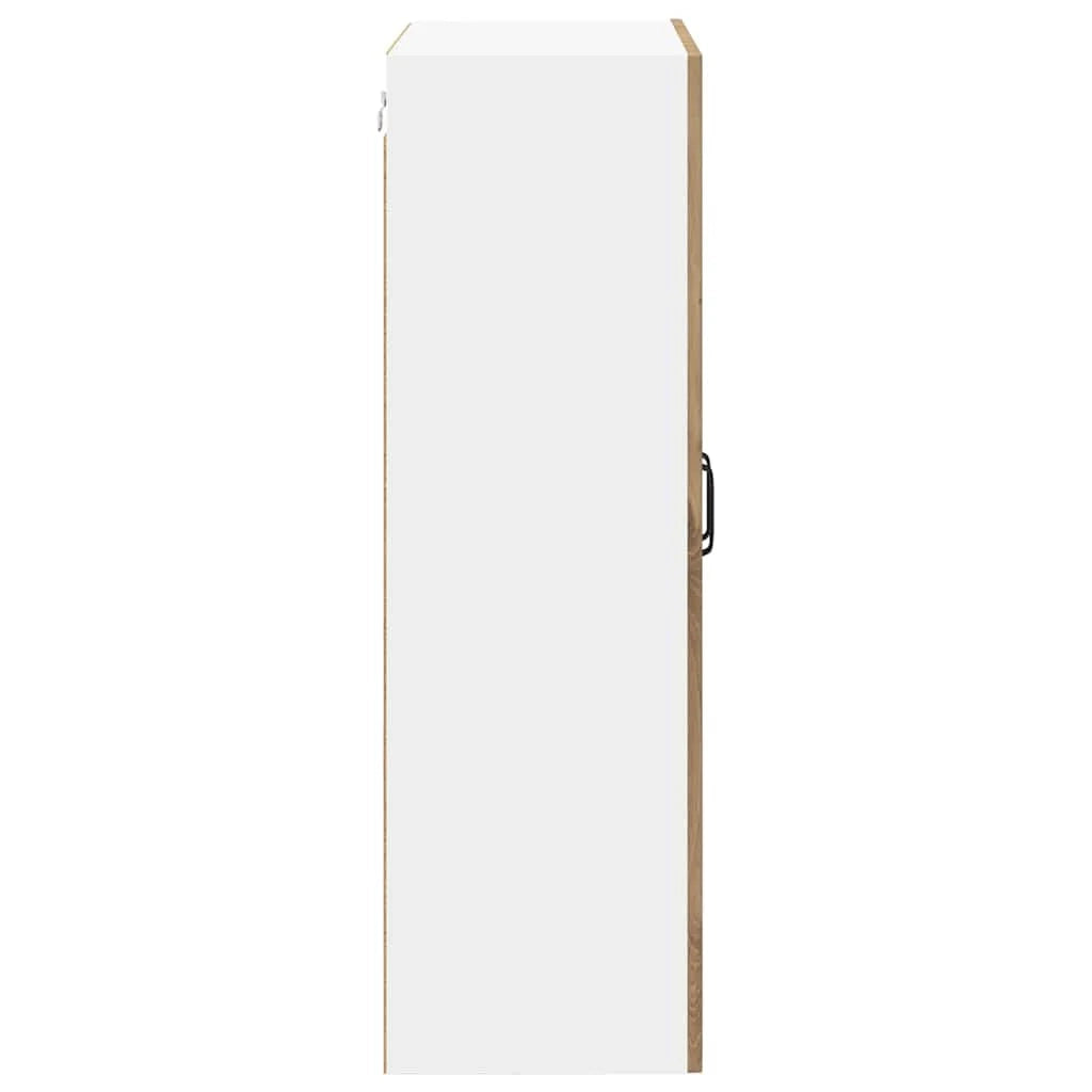 Mobile da cucina moderno a parete con pratico vano contenitore 60 x 31 x 100 cm realizzato in legno di rovere ingegnerizzato finitura artigianale 02_0054484