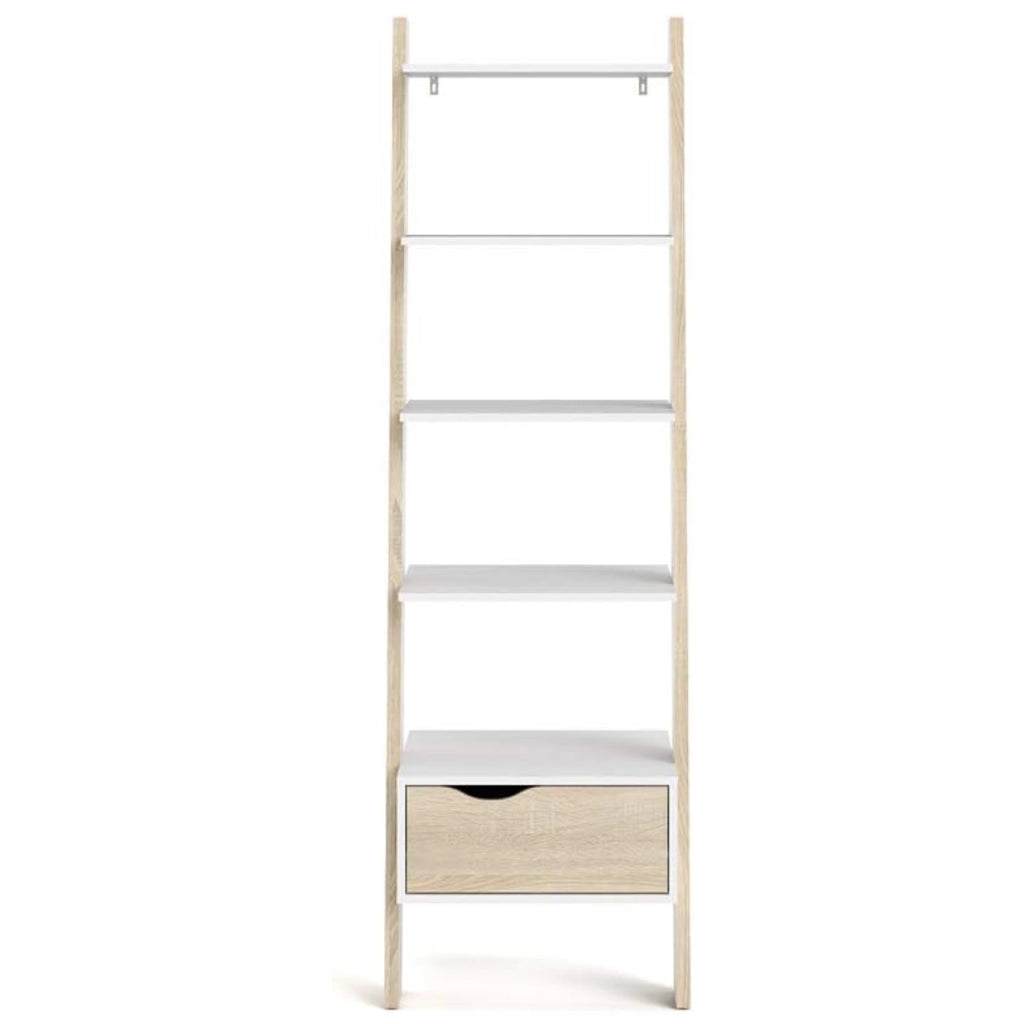 Libreria Oslo 4 Ripiani + 1 Cassetto 55x48x180 cm - Design Moderno e Retrò