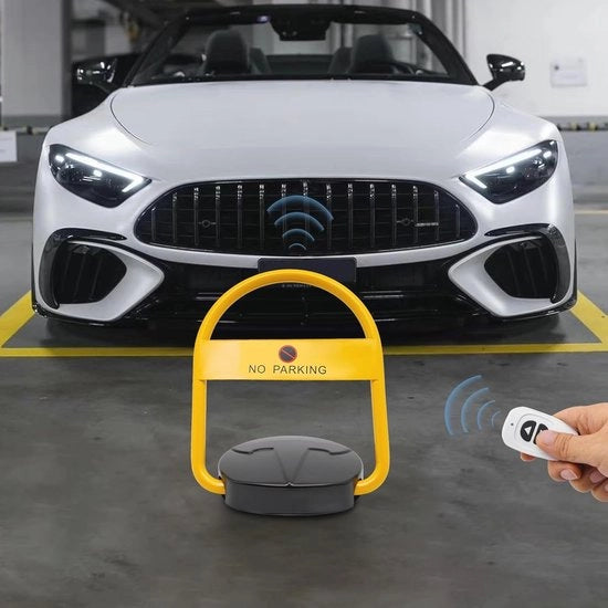 Blocco parcheggio inclinabile con telecomando per una protezione ottimale del veicolo