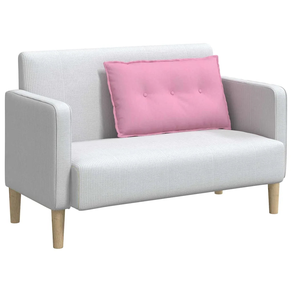 Cuscino per Schiena Rosa 80 x 19 x 50 cm Tessuto 42014716