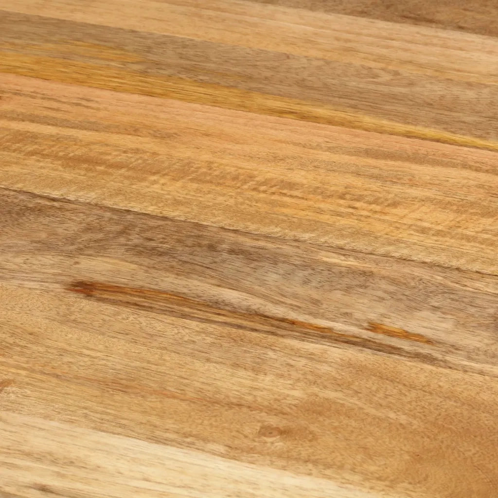 Tavolo da Pranzo Ã˜110x78cm in Legno Massello di Mango e Acciaio cod mxl 6539