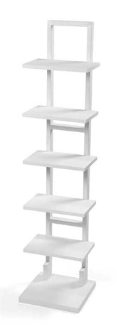 INDUSTRIAL SCAFFALE CON 5 RIPIANI IN METALLO 30X30X131 BIANCO