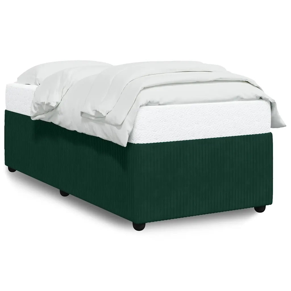 Giroletto senza Materasso Verde Scuro 80x200 cm in Velluto 3284973