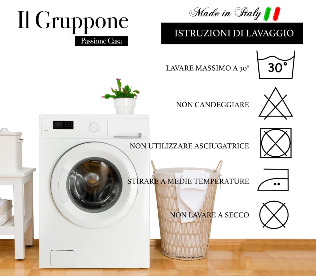 Telo Arredo Tinta Unita Made in Italy in Cotone Panama Grandfoulard Copritutto Rosa - 1 Posto 280x170