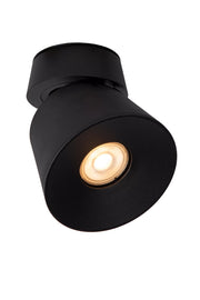 Spot soffitto tondo Ø10 nero orientabile GU10 Trigono Lucide