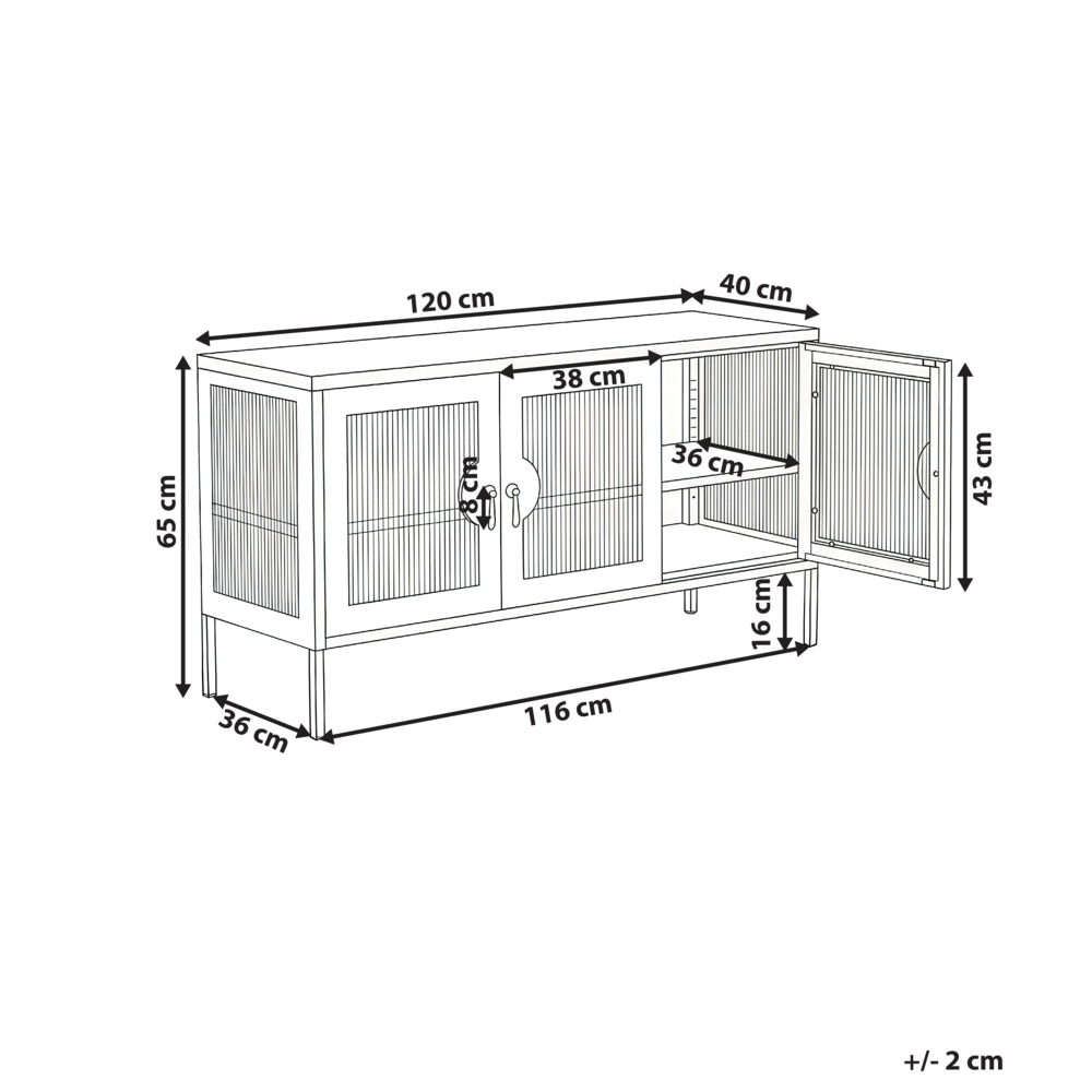 Credenza a 3 ante beige chiaro in acciaio mobile ufficio in metallo ripiani, piedini design industriale soggiorno mobili per ufficio domestico