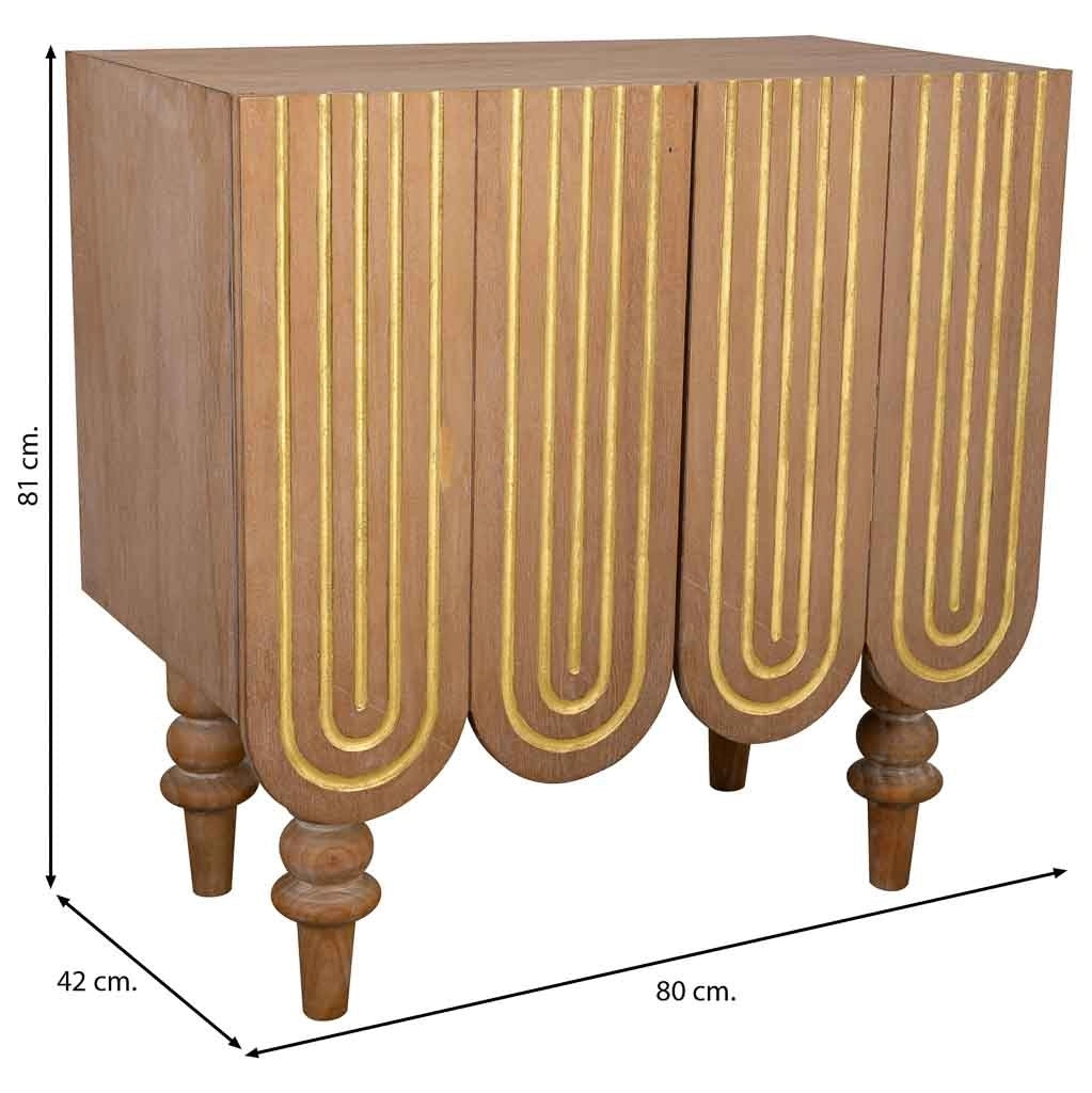 Credenza in legno marrone 80x42x81h cm