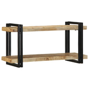 Mensola da Parete 90x33x45 cm in Legno Massello di Mango Grezzo 4017485
