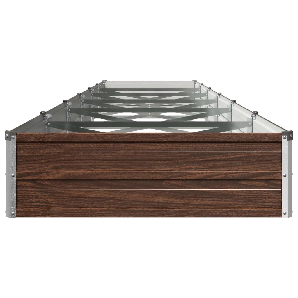Letto rialzato da giardino Nero 480 x 80 x 24 cm 8006517
