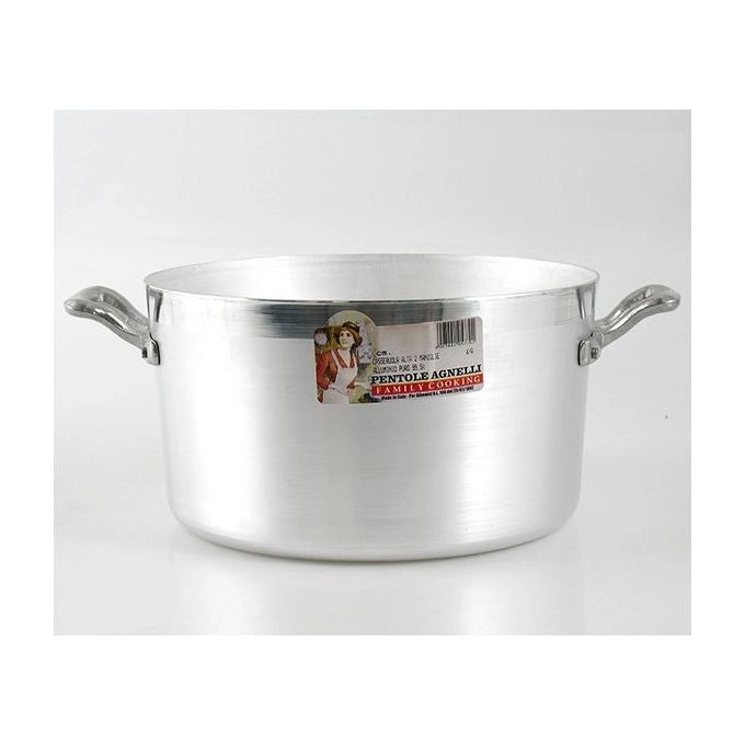 Baldassare Agnelli FAMA436 Family Casseruola Alta 2 Manici Alluminio 36 cm 18 Lt colore Grigio