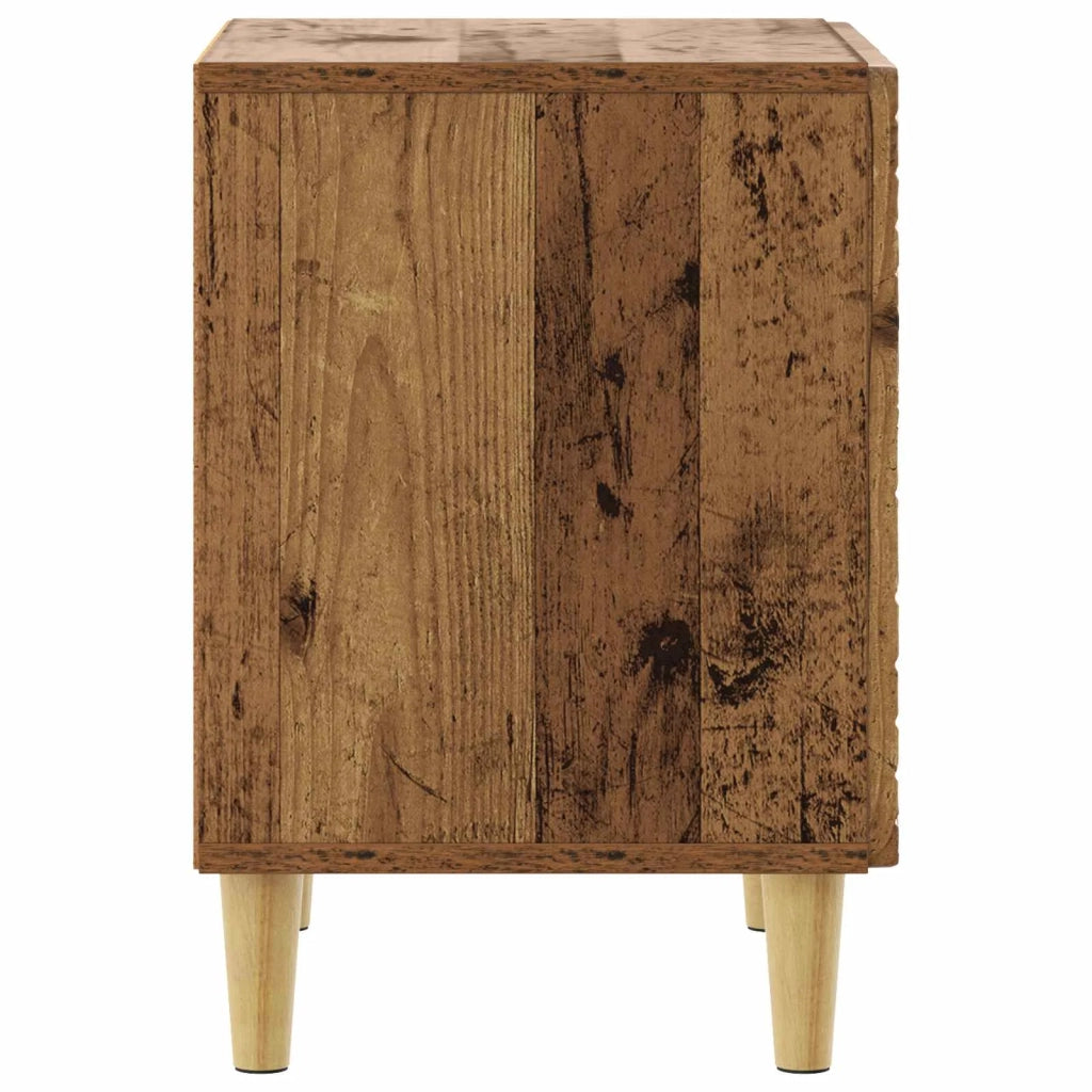 Comodino 2 pcs Legno antico 43 x 34,5 x 50 cm