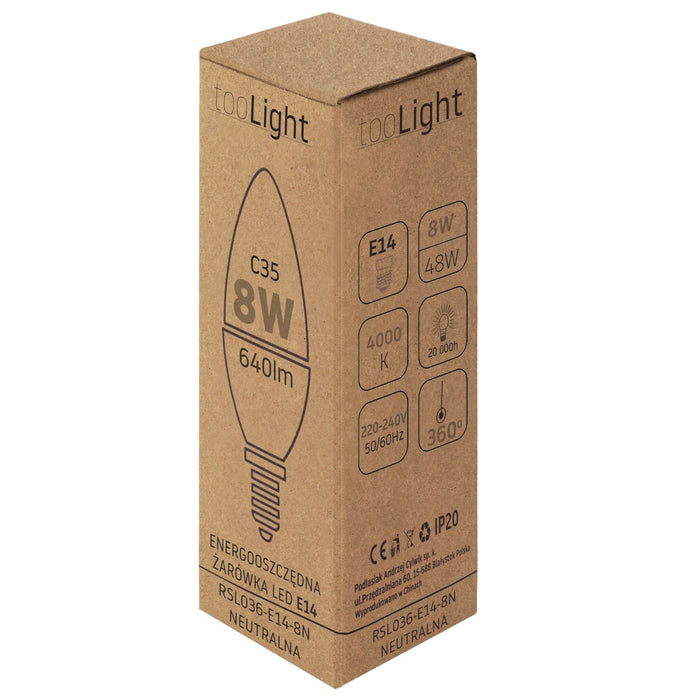 Bulbo Led Rsl036 E14 8w Neutral