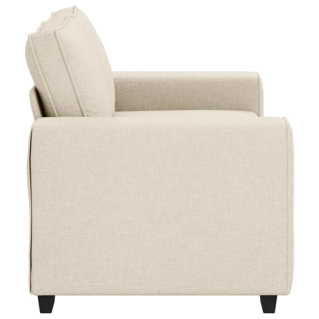 Divano  con cuscino con cuscino-Sofa con Cuscini Beige 160 x 77 x 82 cm Tela