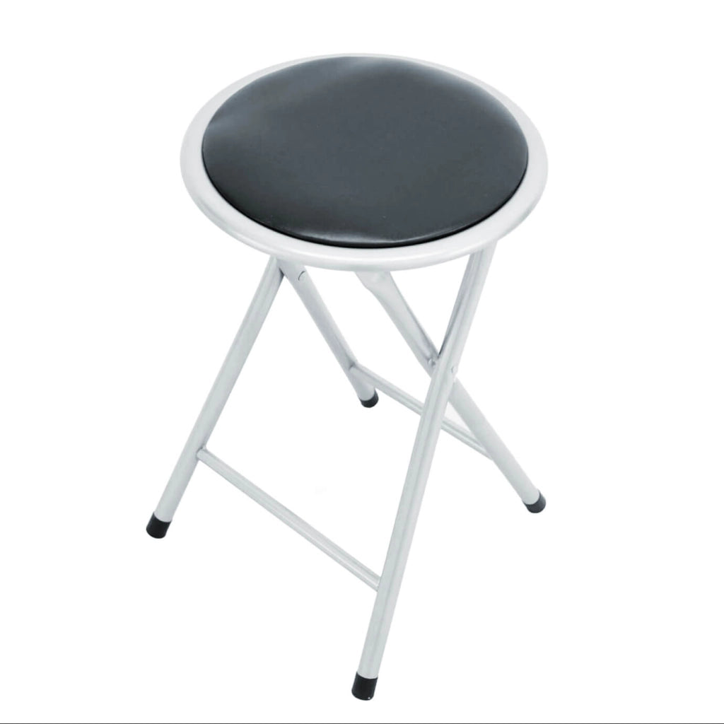 Sgabello Pieghevole Salvaspazio in Acciaio PVC cm 30x30x45 - SLIM