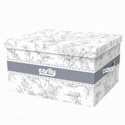 Trade Shop - Box Portatutto Scatola Salvaspazio Contenitore Organizer 48x38x28cm Fantasia 87322 -