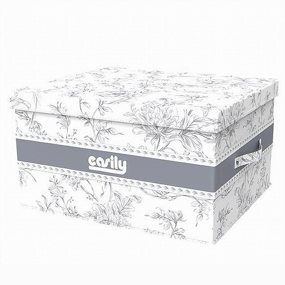 Trade Shop - Box Portatutto Scatola Salvaspazio Contenitore Organizer 48x38x28cm Fantasia 87322 -
