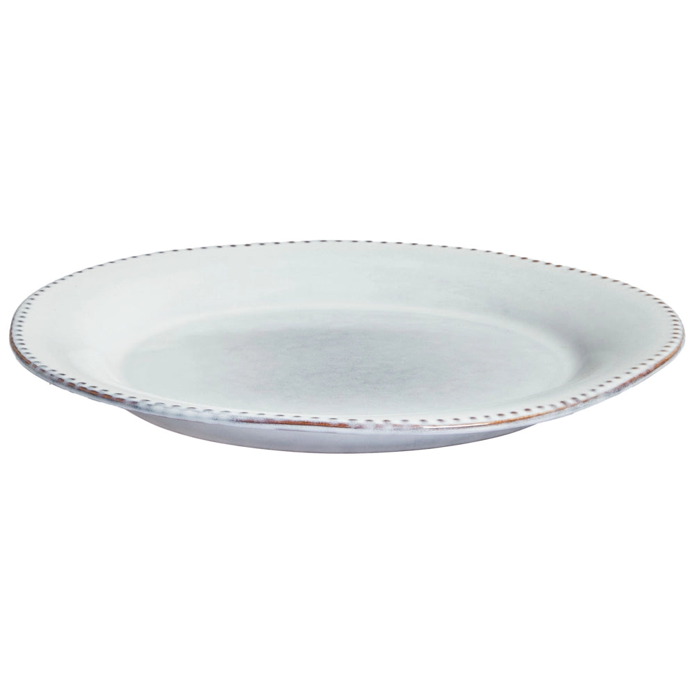 Set di 24 stoviglie in gres caolino blu chiaro fatto a mano con smalto reattivo Cucina Sala da pranzo