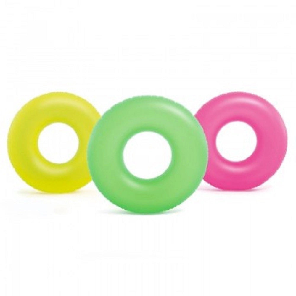 Trade Shop - Salvagente Gonfiabile Neon 91 Cm Mare Giochi Spiaggia Piscina Nuoto Estate 59262 -