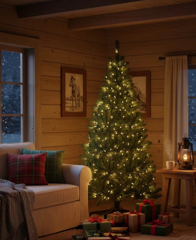 Caresana, Albero di Natale 180 cm 574 Rami Made in Italy, 180h cm Verde