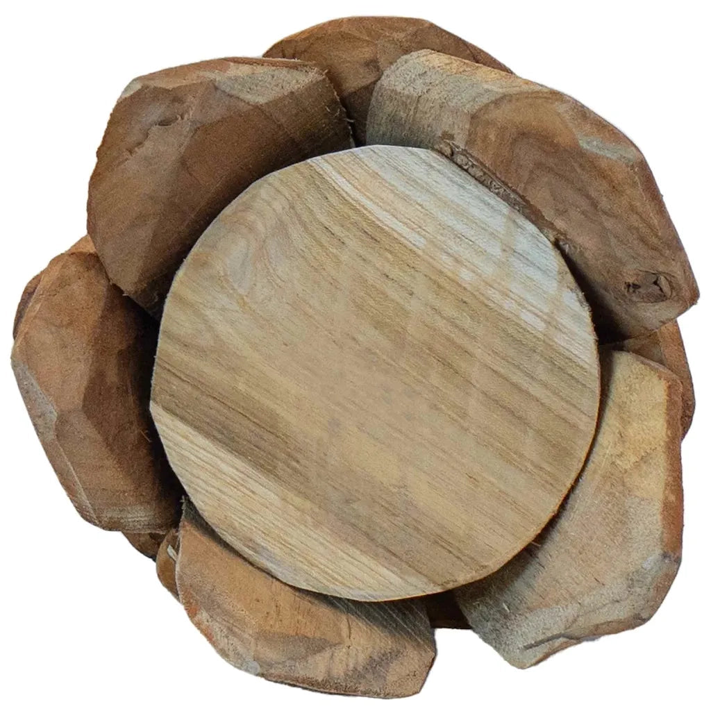 Albero di Natale Marrone 51 cm Legno massello di teak 42017937