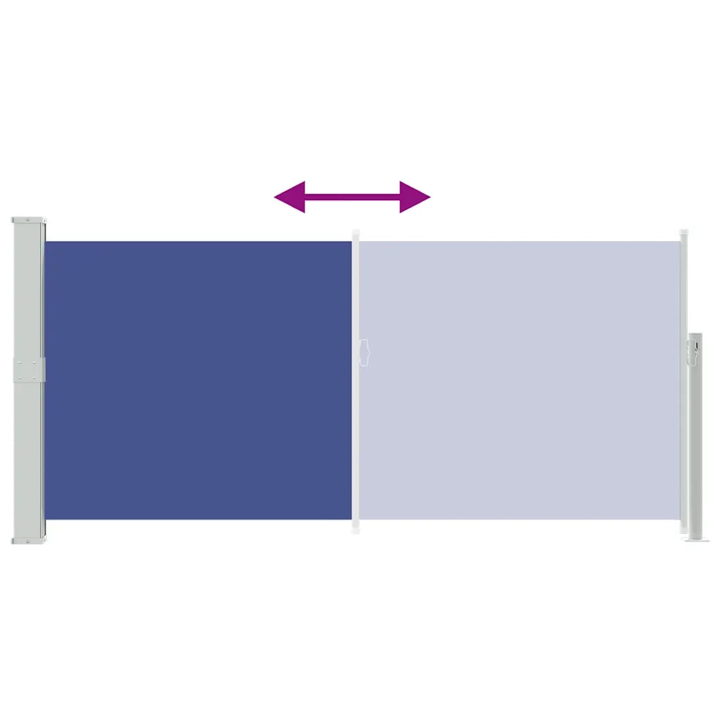 Tenda da Sole Laterale Retrattile 140 x 300 cm Blu 45355