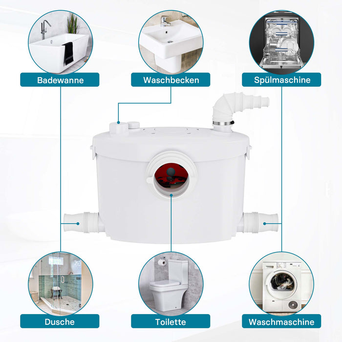 Stazione di sollevamento 4/1 per acque reflue e feci 400 W Stazione Piccola di sollevamento