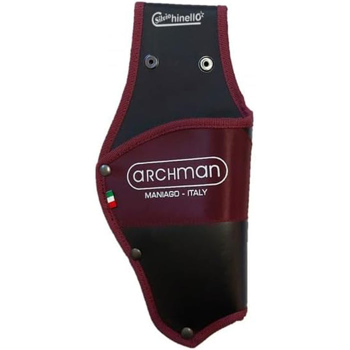 FODERO IN CUOIO FONDINA TASCA ASTUCCIO PORTA FORBICI A BATTERIA ARCHMAN