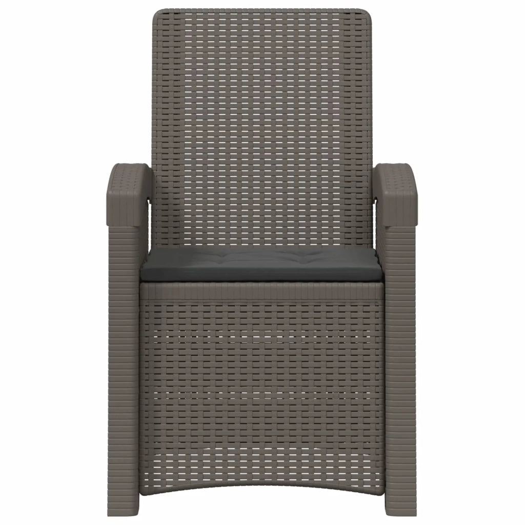 Sedia da giardino reclinabile effetto rattan 8012013