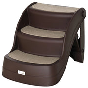 Scaletta per Cani Pieghevole 49x38x38 cm in Polipropilene Marrone