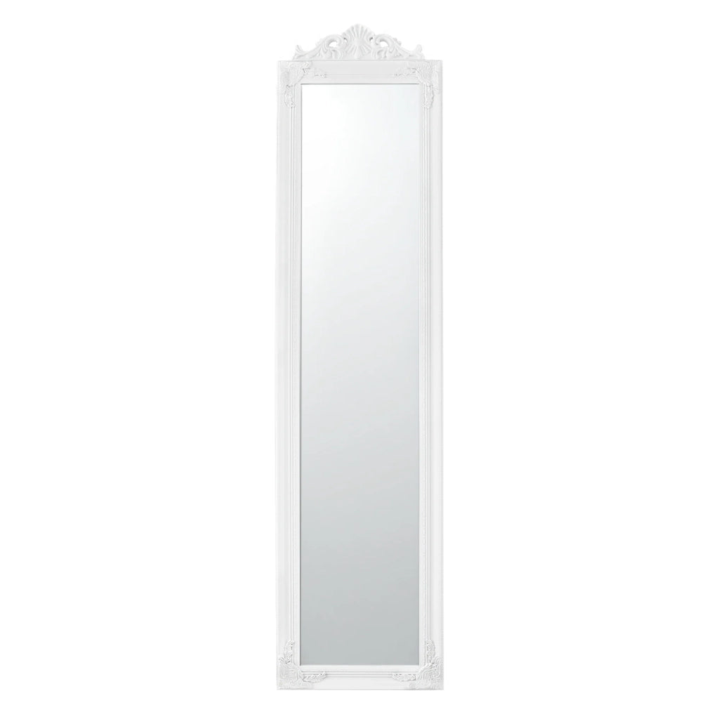 Specchio da terra inclinabile 160 x 40 cm bianco opaco 03_0007961