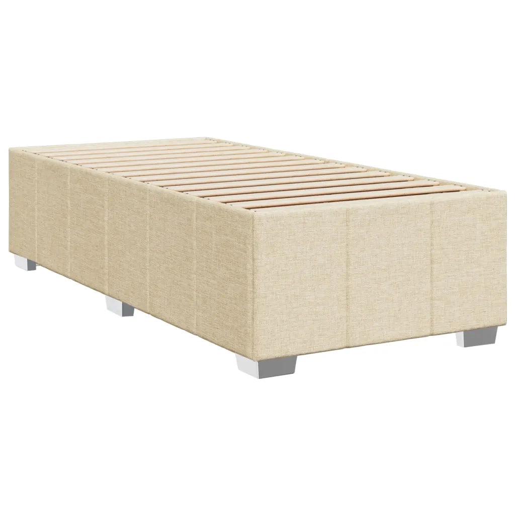 Giroletto a Molle con Materasso Crema 90x200 cm inTessuto 3291563