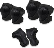 Set di protezione per bambini/ragazzi - Protezioni ginocchia per bambini, protezioni cavi, protezioni polso - Set di protezione 6-in-1 per bambini - Per scale, pattini, pattini inline - Adatto per bambini dai 3 ai 8 anni