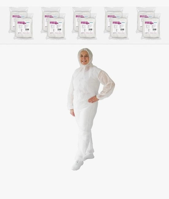 Kit di protezione da sporcizia da 10 overall da pittore con sacchetto di protezione da sporcizia e sacchetto da lavoro per verniciatura e rinnovo