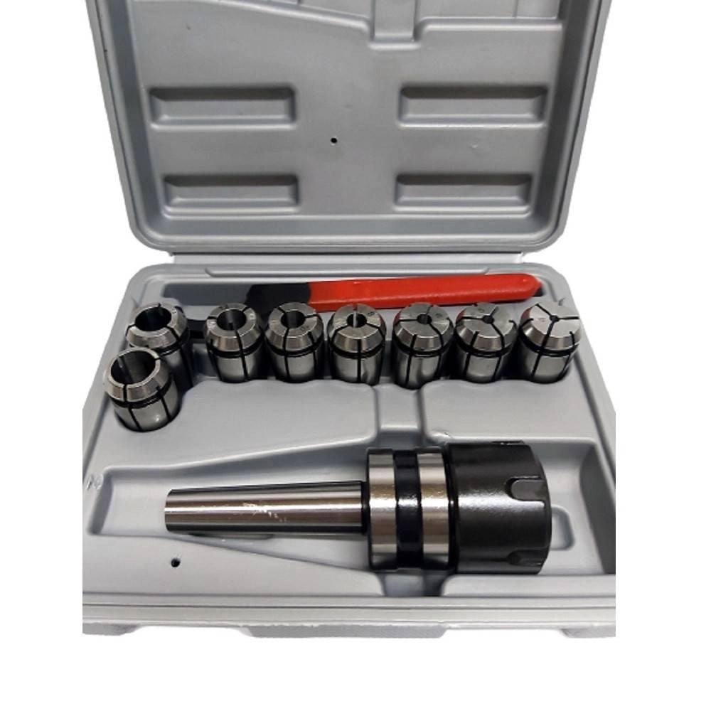 Trade Shop - Mandrino Portapinze Tornio Fresatrice Cm2 Con 8 Porta Pinze M10 Mt2 -
