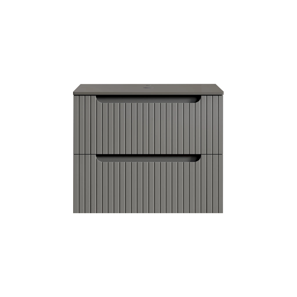 Mobile sottolavabo largo 60 cm, senza lavabo, grigio scuro