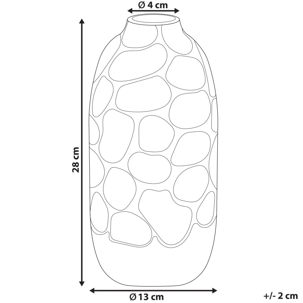 Vaso per fiori in gres porcellanato bianca 28 cm Accessorio per la casa Pezzo d'Stile glamour