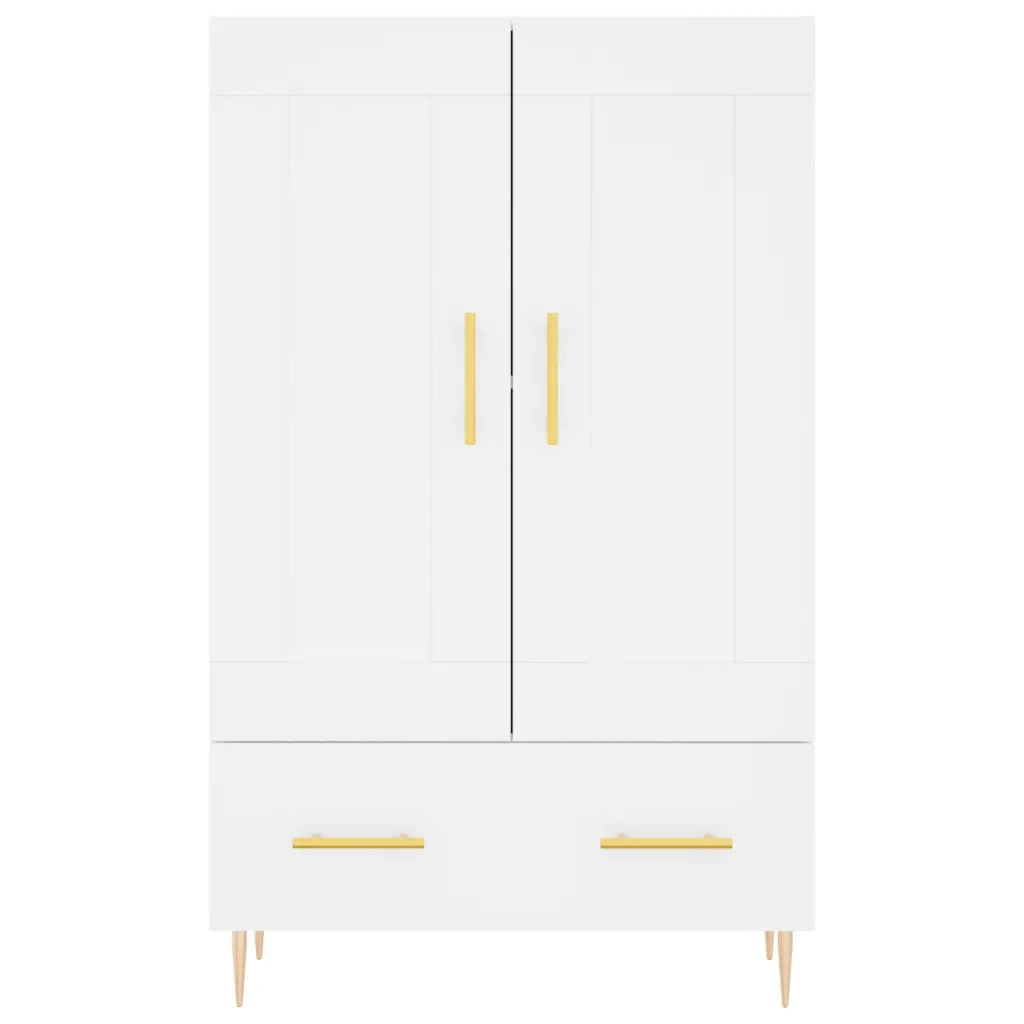 Credenza Bianca 69,5x31x115 cm in Legno Multistrato 830308