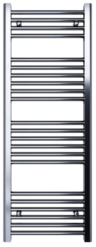 Scaldasalviette da Bagno in Acciaio H1200 mm Bonussi Stand Dritto Cromo 1200x450 mm