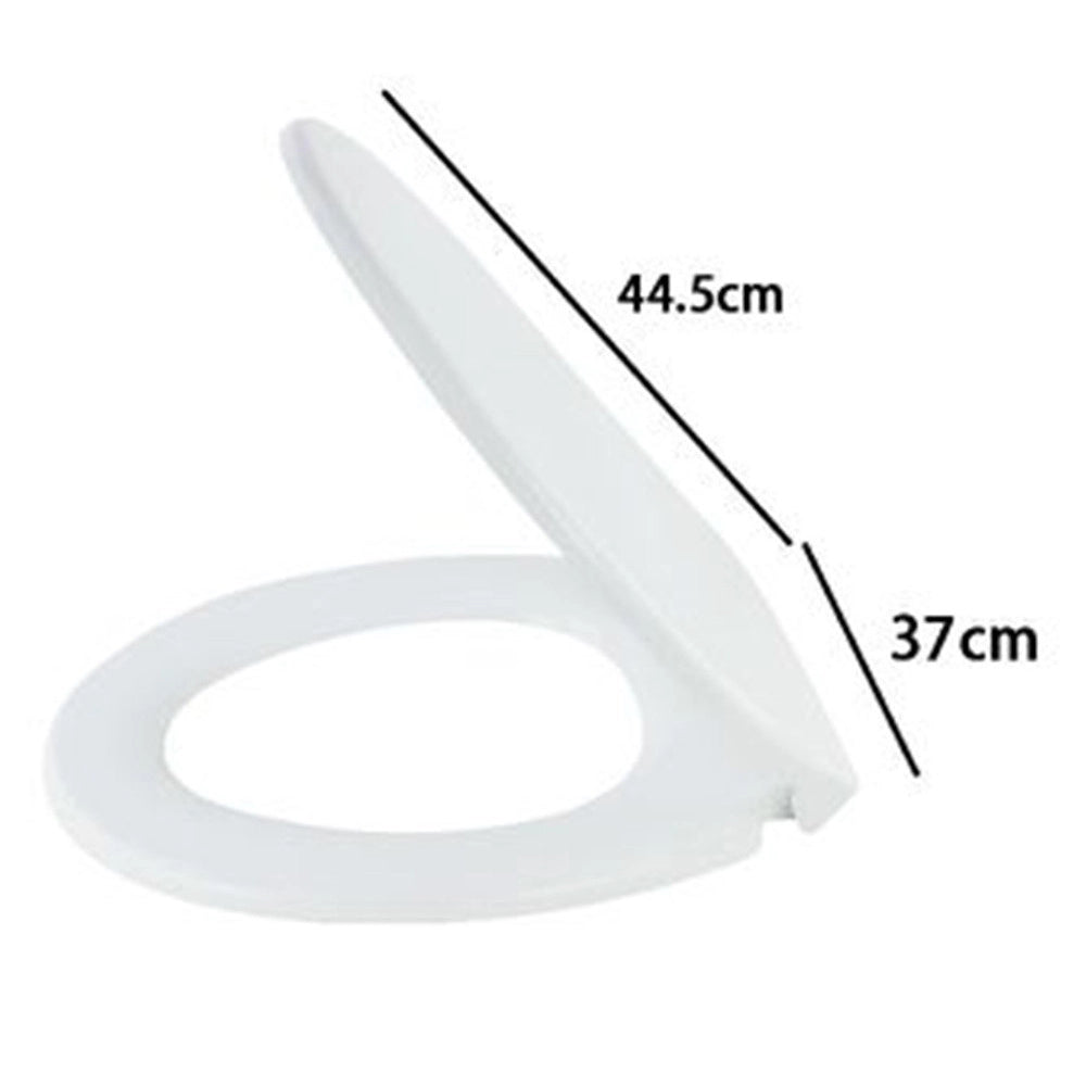 Trade Shop - Copriwater Uf Universale Sedile Wc Water Bagno Forma O Chiusura Ammortizzata Bianco 87644 -