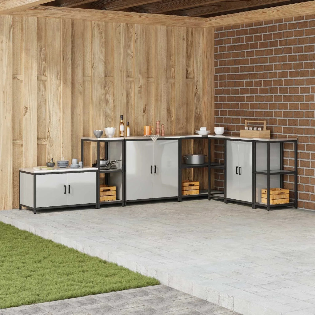 Stoccaggio in cucina Argento 40 x 50 x 92 cm Acciaio 874973