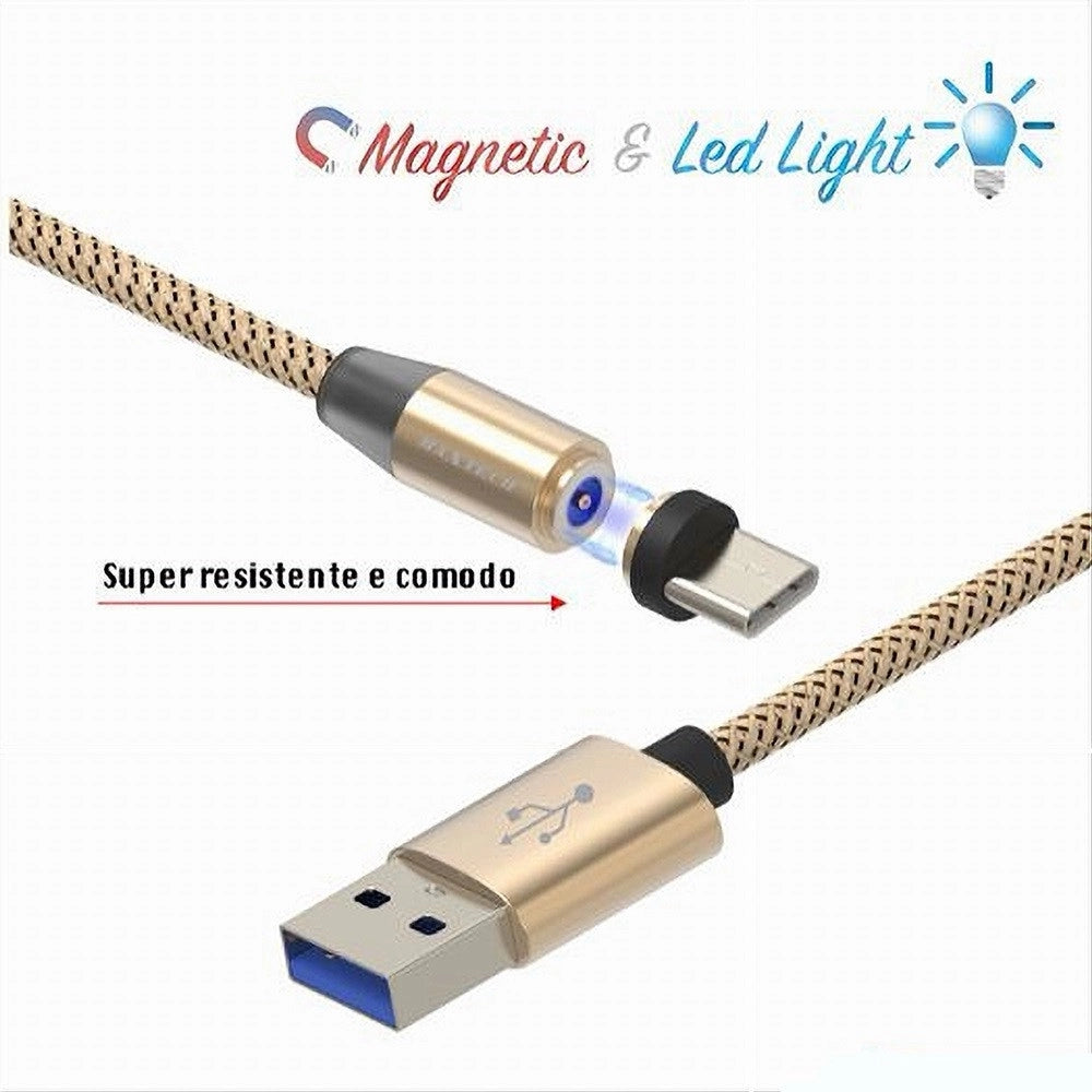 Trade Shop - Cavo Magnetico Ricarica Dati Per Huawei 1mt Connettore Type-c Maxtech F-tc012 -