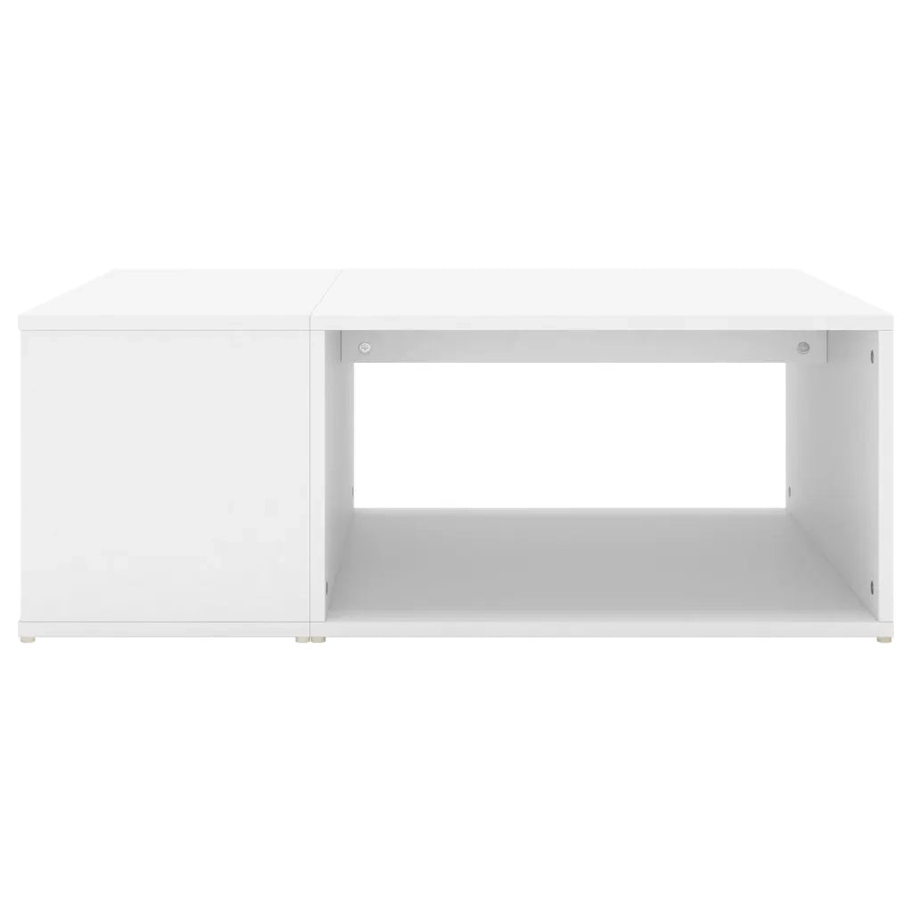 Tavolino da Salotto Bianco 90x67x33 cm in Legno Multistrato 806903