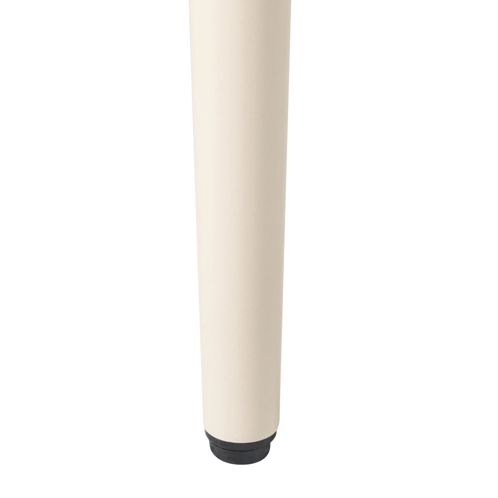 Tavolo da pranzo da giardino in alluminio beige chiaro 80 x 80 cm Arredamento da esterno moderno quadrato