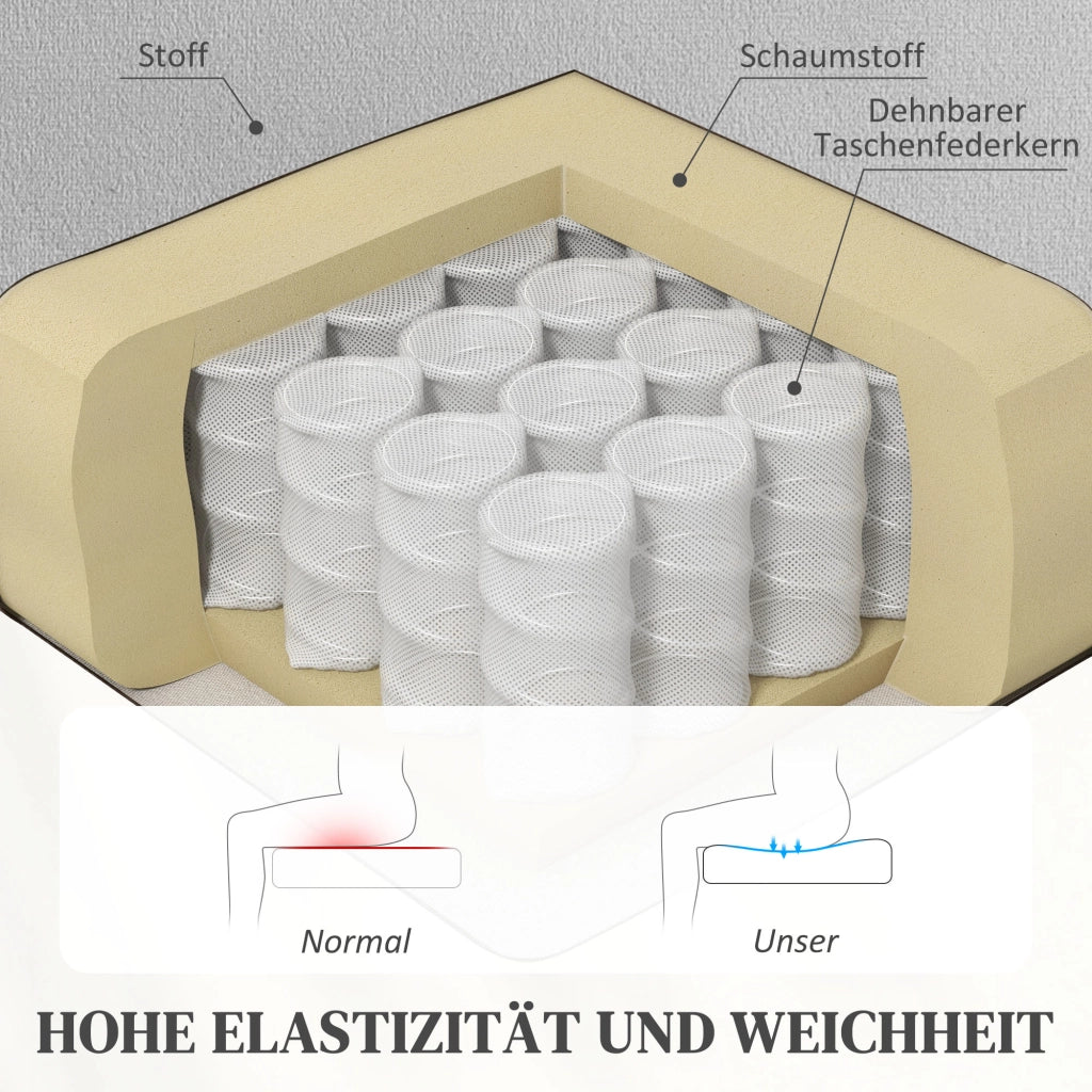 Poltrona Elettrica Massaggiante Reclinabile ¨C Zephmum ¨C Tessuto Grigio Scuro