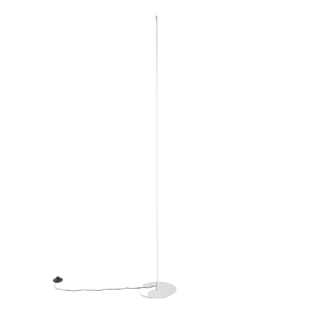 Ebony P/T Lampada da terra dimmerabile 28W LED 1400lm 3000K in alluminio bianco opaco - Gea Luce