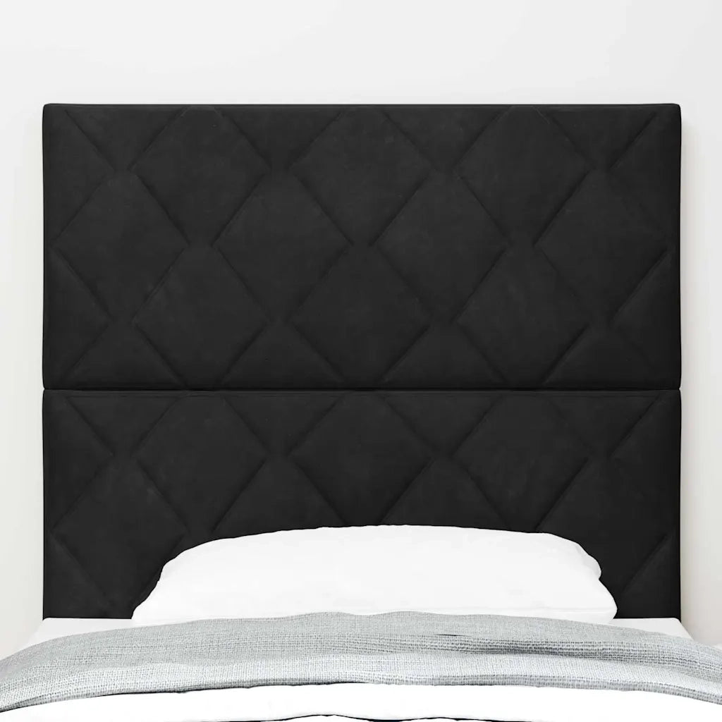 Testiera LED Nero 90 cm Velluto 3338497