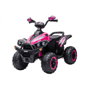 Quad Elettrico per Bambini con Batteria 12V 7Ah, Motori 35Wx2, Due Velocita Avanti e Indietro, Luce Anteriore, Clacson e
