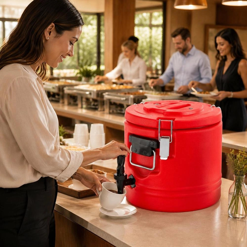 Insulated 8L Beverage Dispenser, Thermal Beverage Dispenser For Hot And Cold Drinks With Tap, Food-safe Cooling Jug With 304 Stainless Steel Interior, For Tea, Coffee, Restaurant Use