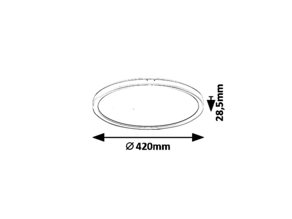 Plafoniera incasso Ø42 LED 22W 4000K bianca dimmer